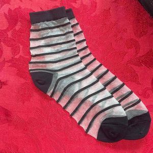 sheer thin high top socks